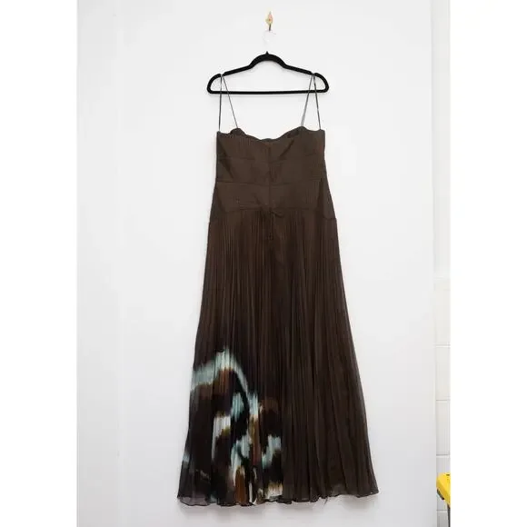 AMUR Sue Pleated Gown Size 12 - Picture 8 of 15